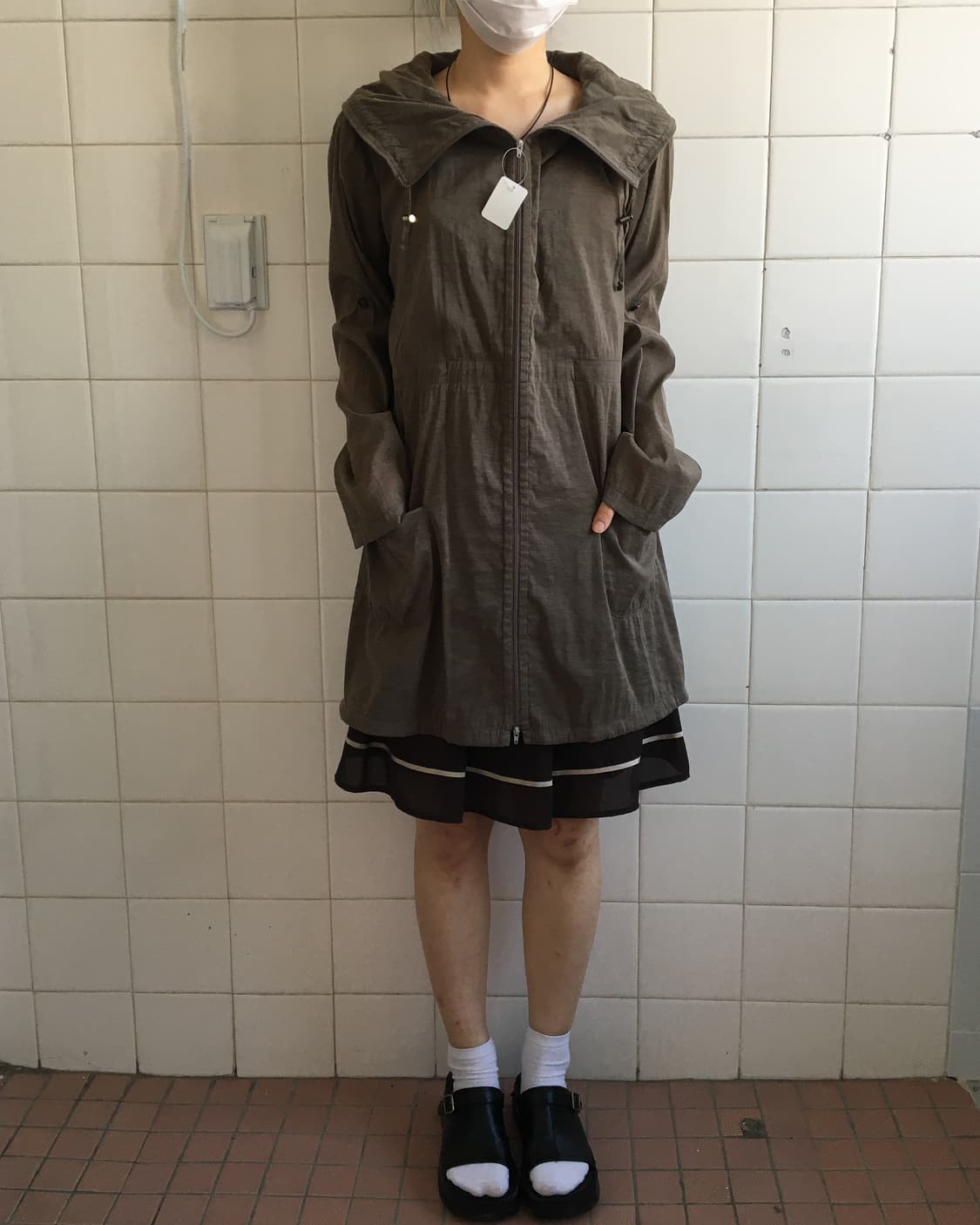 Glossy high neck jacket 상품이미지6