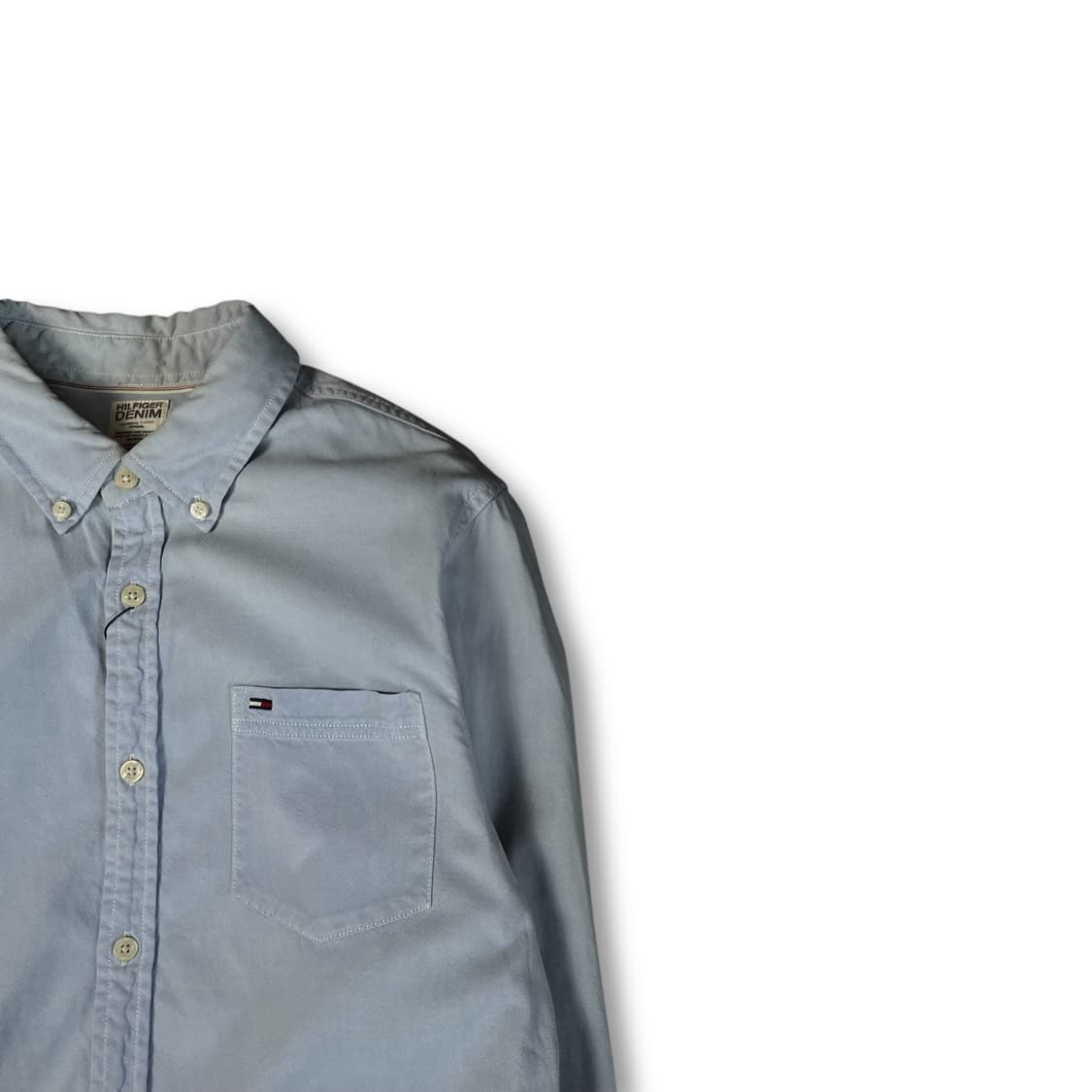 타미힐피거 스카이블루 원포켓 긴팔 셔츠 M 상품이미지2