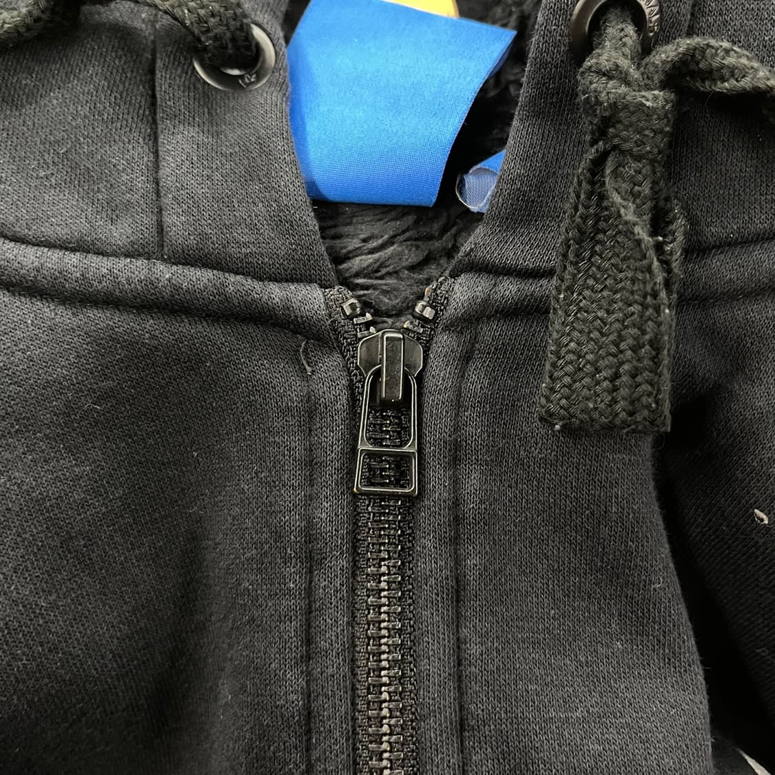 아디다스 블랙 울프 털 백로고 후드집업 95 상품이미지7