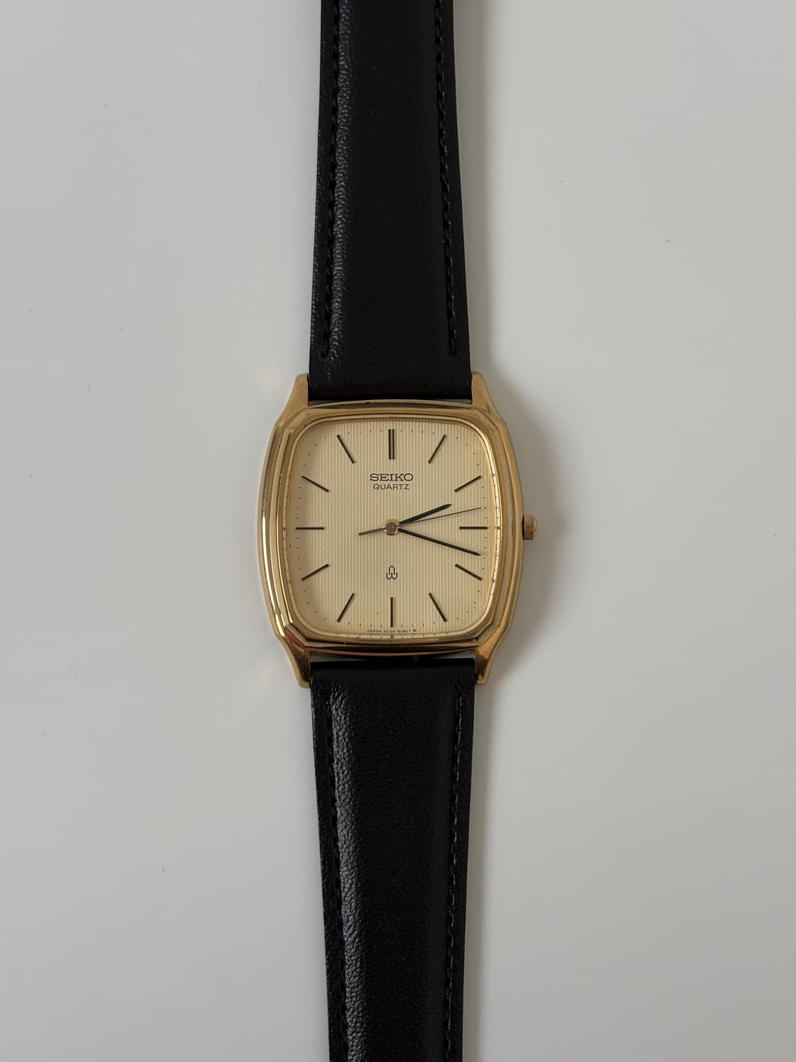 1980s Chariot Texture Gold Tank Quartz 상품이미지3