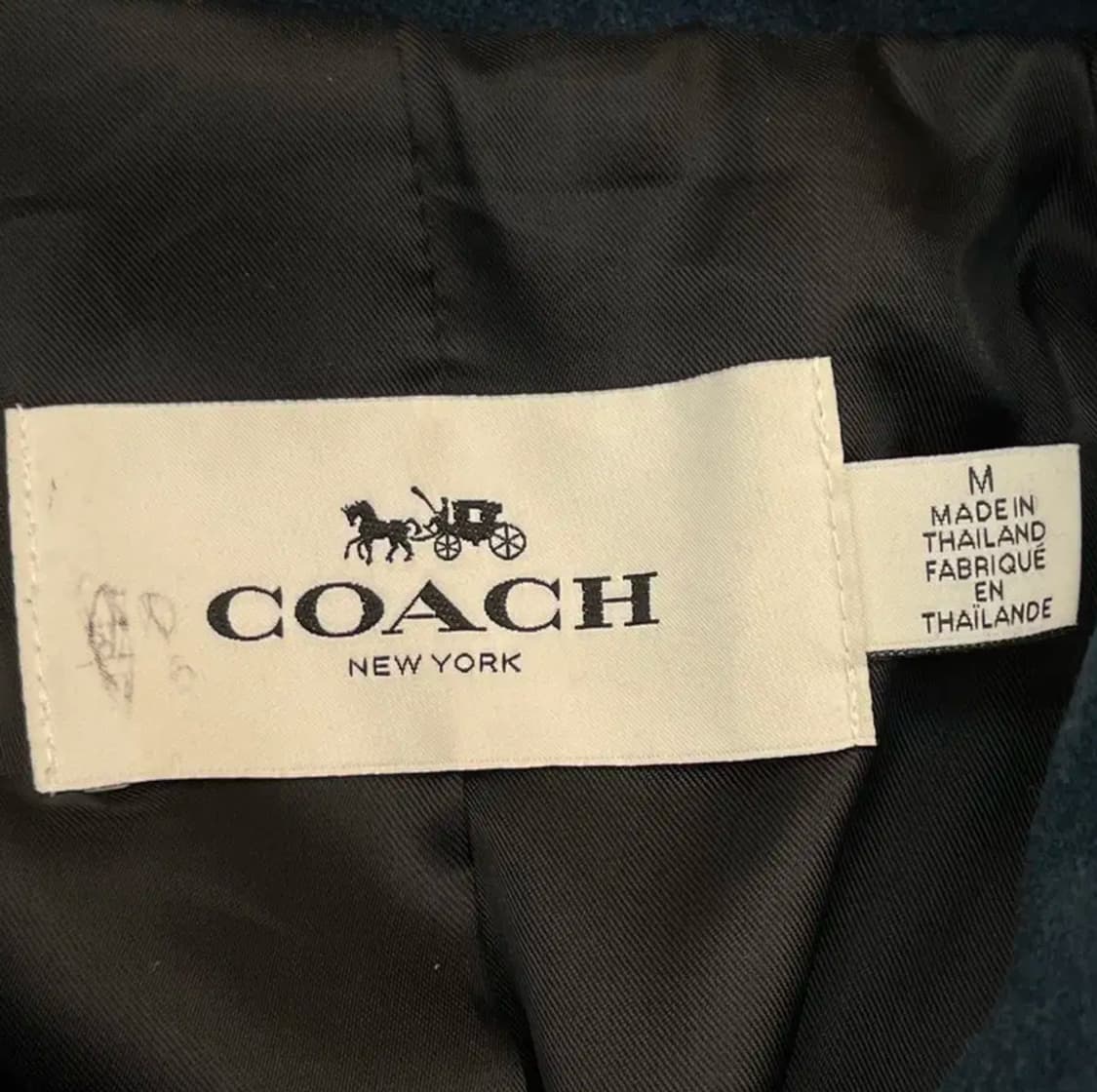 코치 남성 고트 소가죽 레더 암 울 자켓 (M) 100 상품이미지3