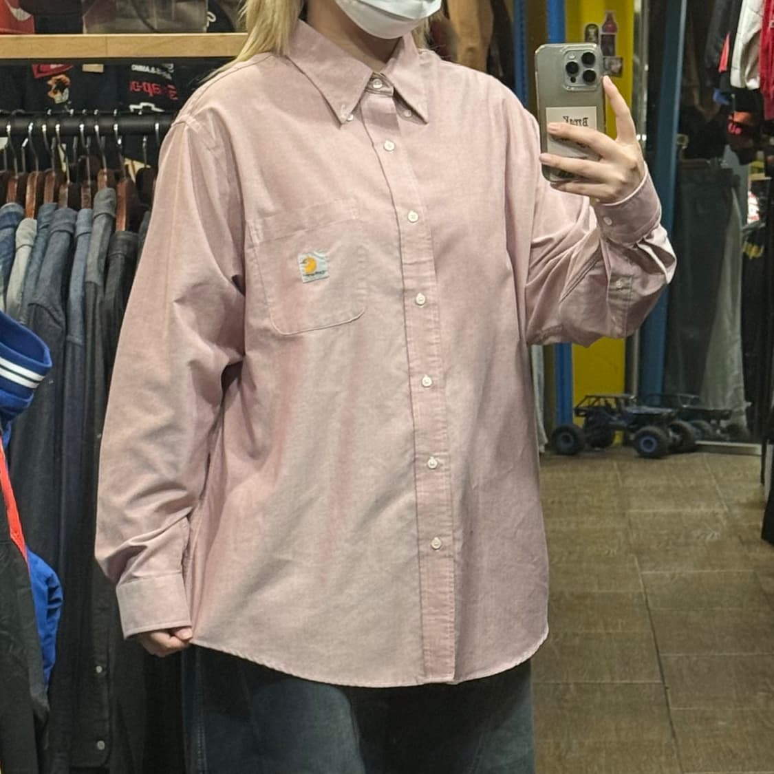 [HI] 칼하트 긴팔셔츠 핑크  상품이미지3