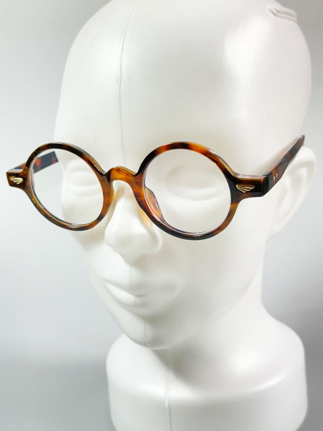 볼드 라운드 토터스쉘 프레임 빈티지 안경 상품이미지8