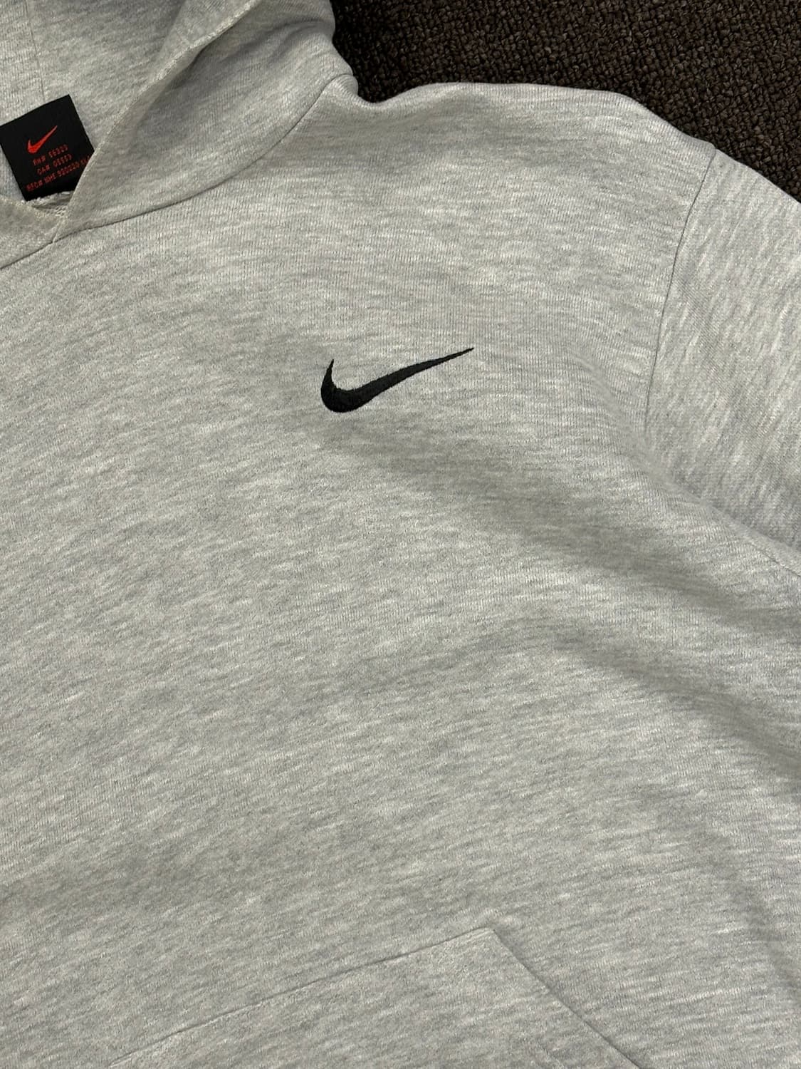 L)Nike 빈티지 센터 포켓 그레이 후디 상품이미지2