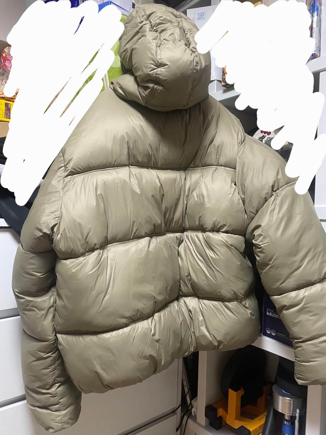 스웨이드 패딩 상품이미지2