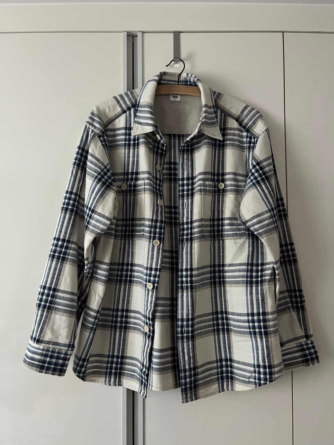 유니클로 플란넬 체크셔츠 M 상품이미지1