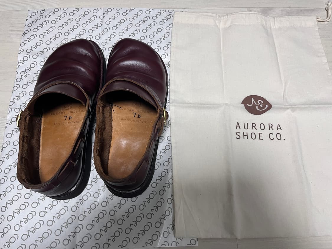 240/7D_우먼) 오로라슈즈 미들 잉글리쉬 버건디 판매. 상품이미지8