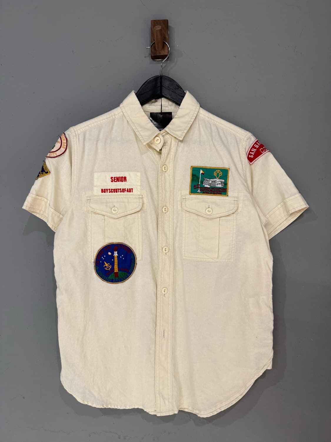 cube sugar patch detail shirt 상품이미지3