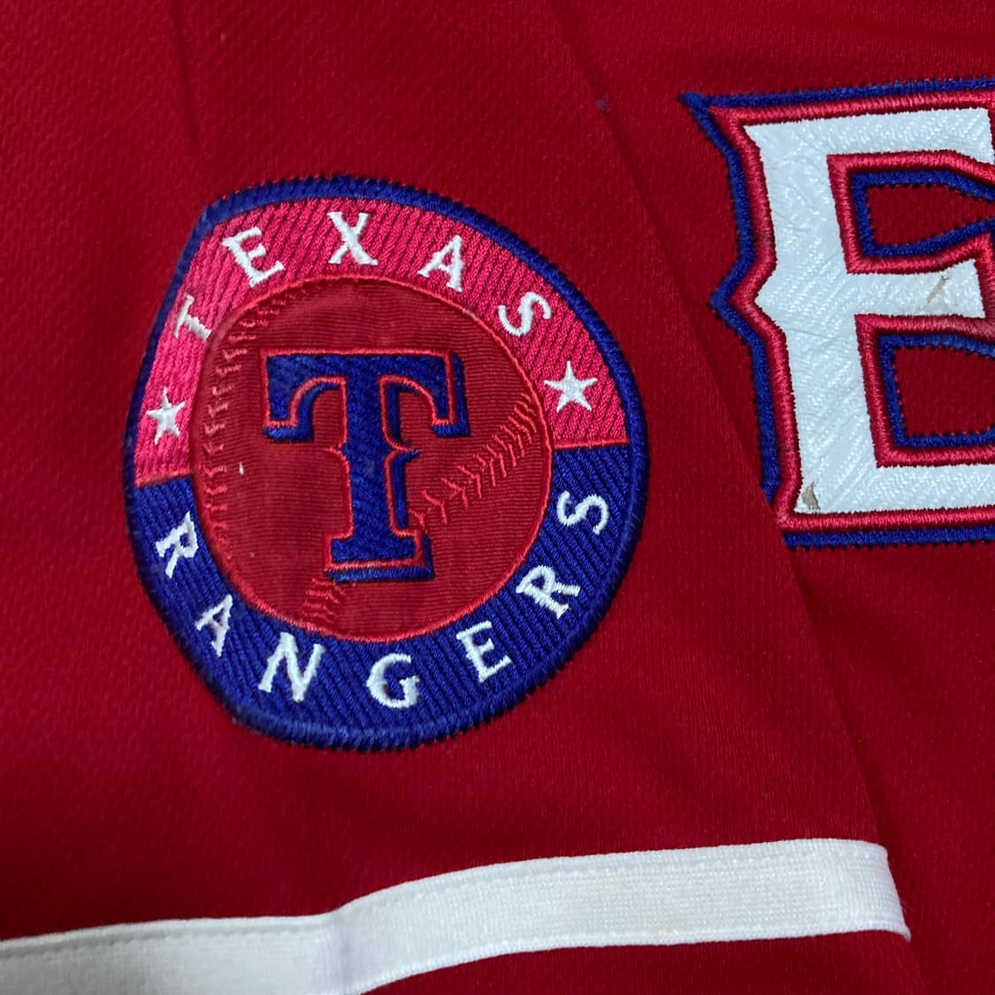 MLB 텍사스 레인저스 레드 반팔 져지 상품이미지3
