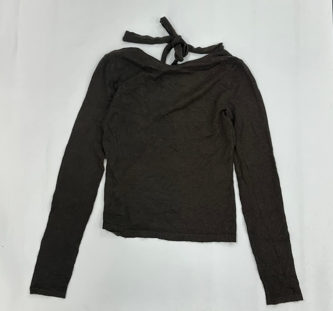 🪶하구미의 에스닉 홀터넥 코디세트🪶 니트 블라우스 그런지 히피 히피 상품이미지6