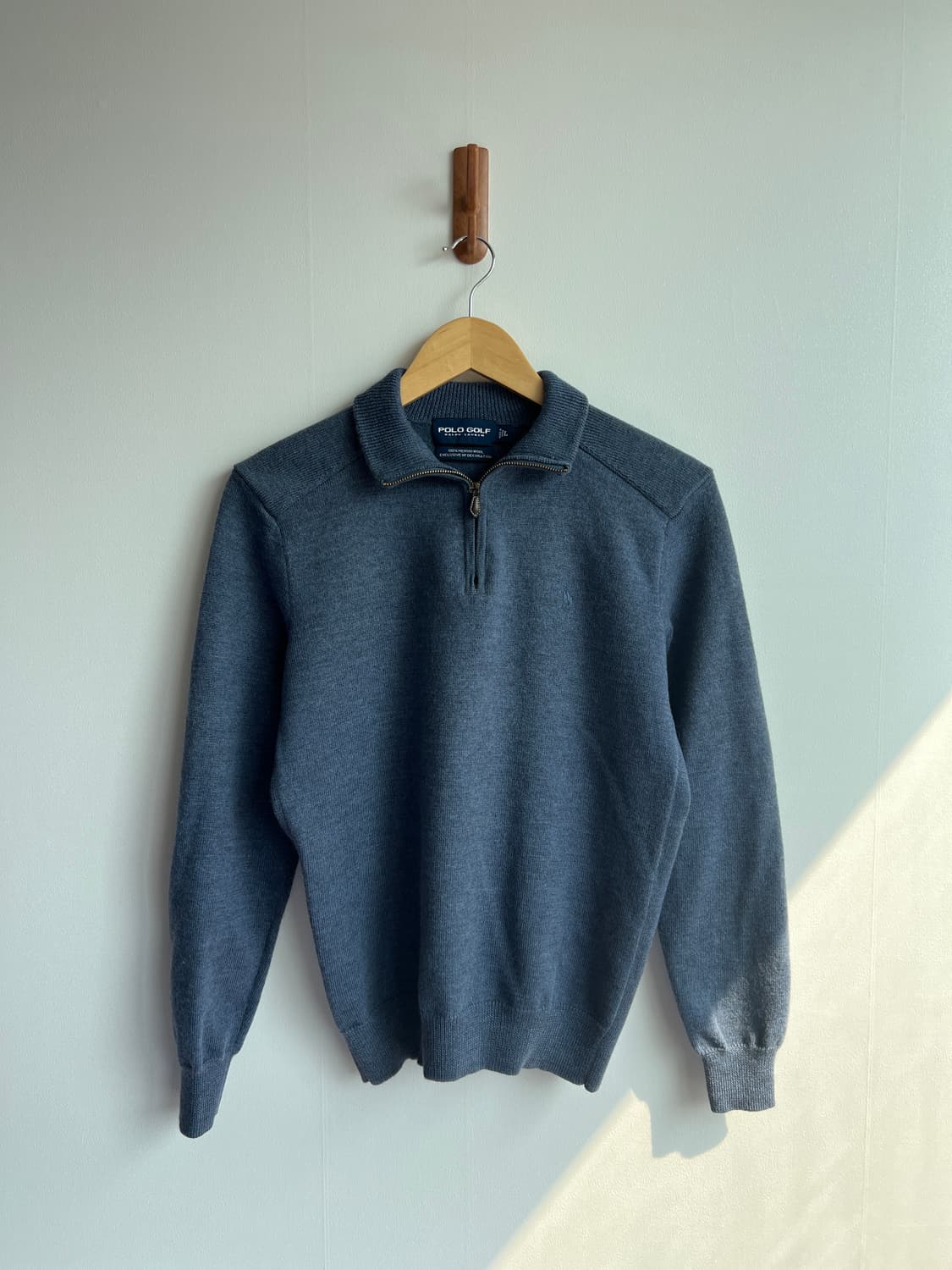 폴로 골프 메리노울 반집업 니트 L 상품이미지2