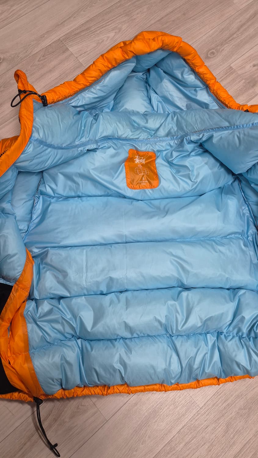 스투시 마이크로 립스탑 패딩 오렌지 L 상품이미지4