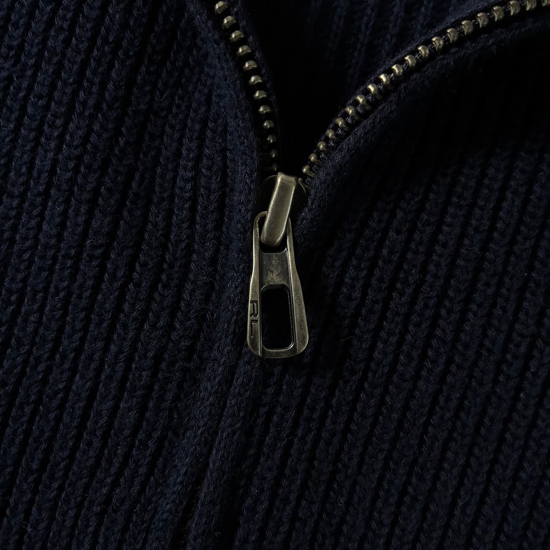 Polo  폴로 랄프로렌 자수 코튼 네이비 투웨이 니트 집업 상품이미지5