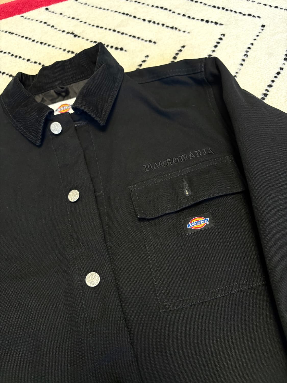 Wacko MariaXDickies 캔버스 커버올 블랙 XL  상품이미지2