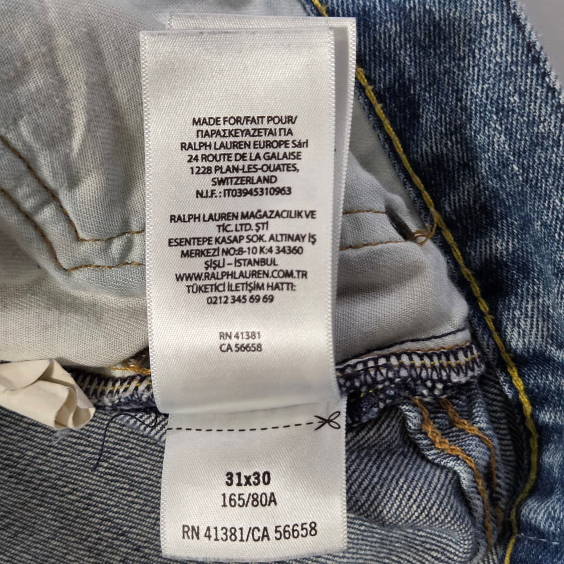 폴로랄프로렌 데님팬츠 31/30 상품이미지7