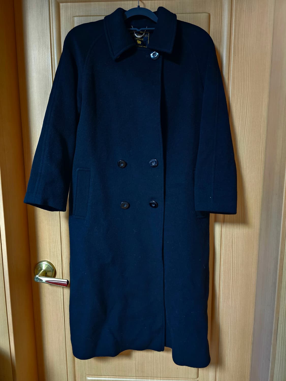 블랙고급모캐시미어코트 상품이미지1