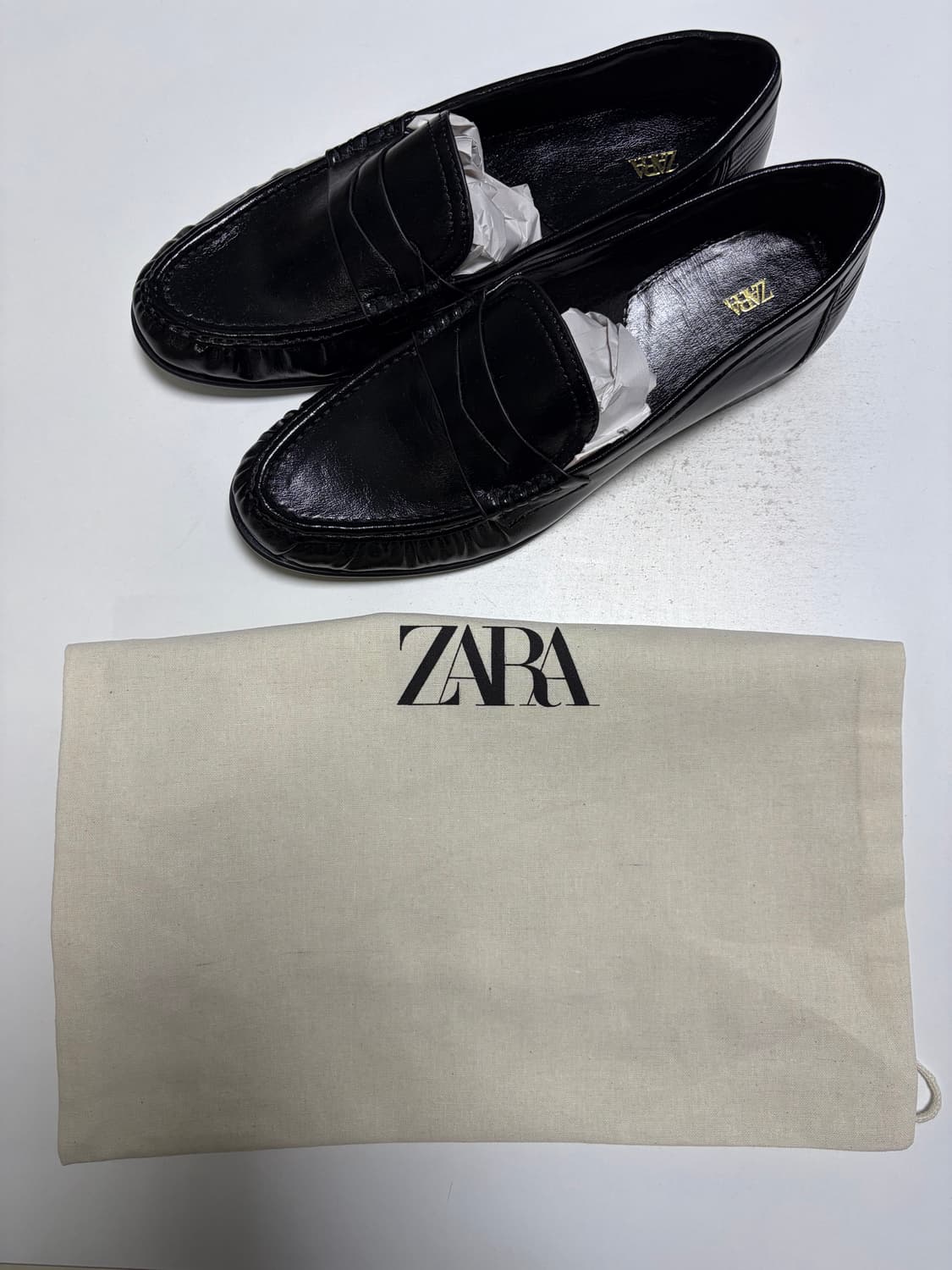 자라 셔링 로퍼 더스트백 포함 260 EU 40 상품이미지1