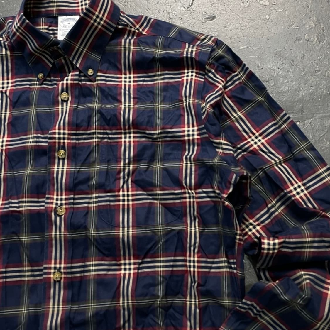 95-100 브룩스브라더스 타탄체크 셔츠  상품이미지2