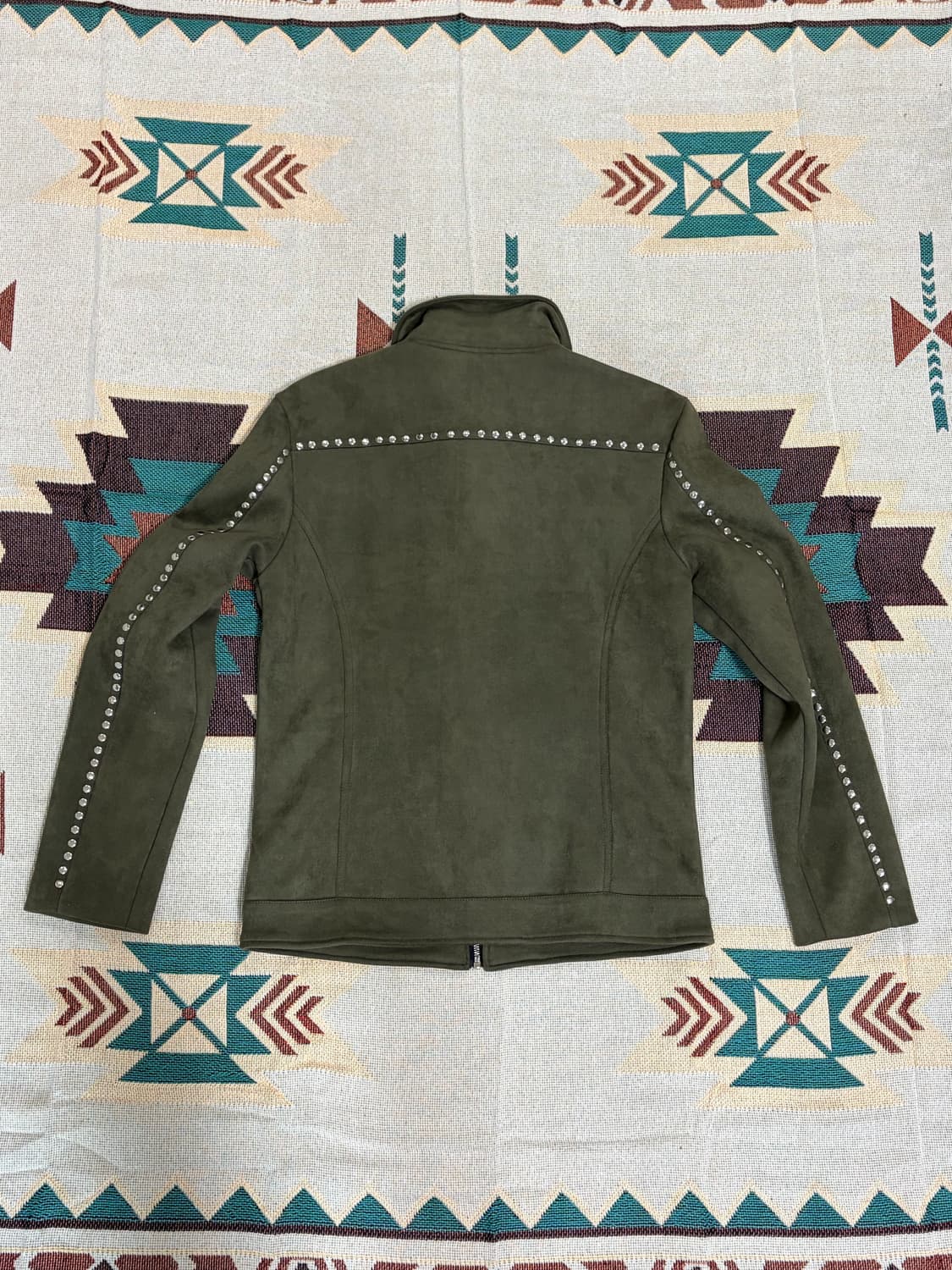 DOWBL 스웨이드 스터드 라이더 봄버 상품이미지2