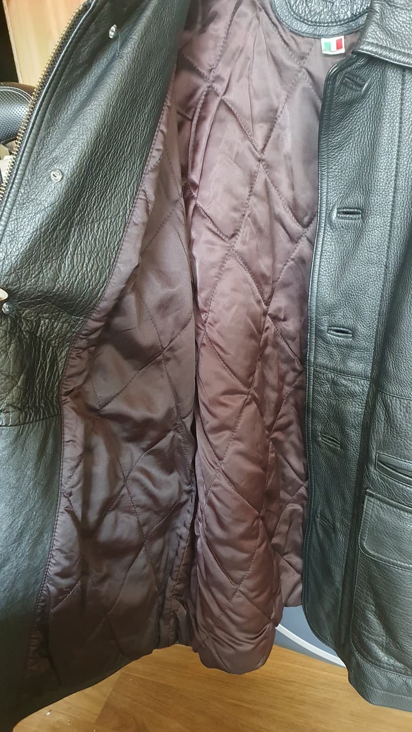 GINGIS 블랙 그레인 소가죽 카코트 상품이미지5