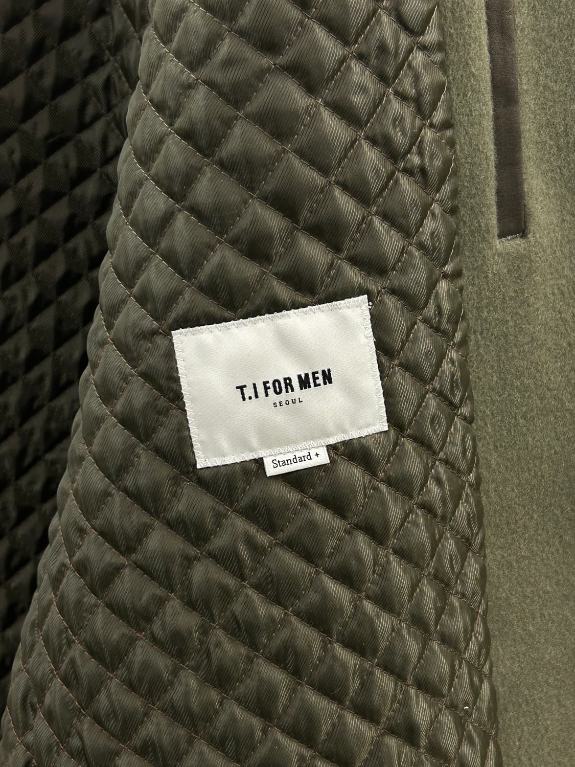 T.I FOR MAN 올리브 그린 남성 코트 상품이미지7