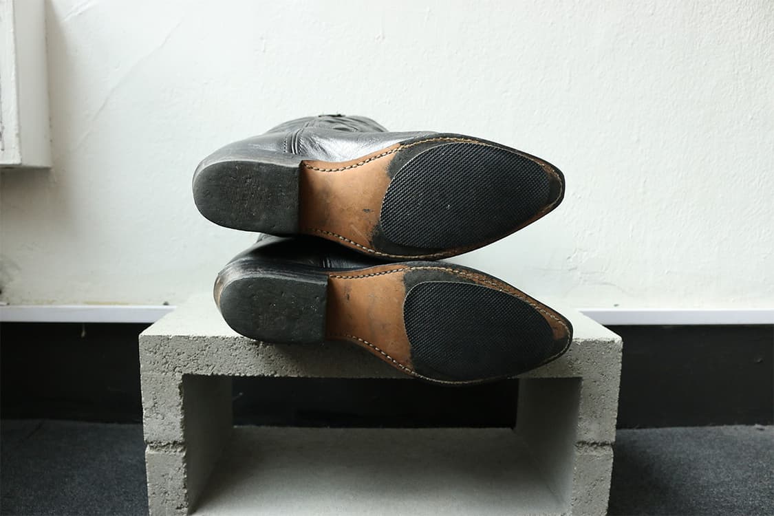 USA 빈티지 블랙 웨스턴 부츠  상품이미지8