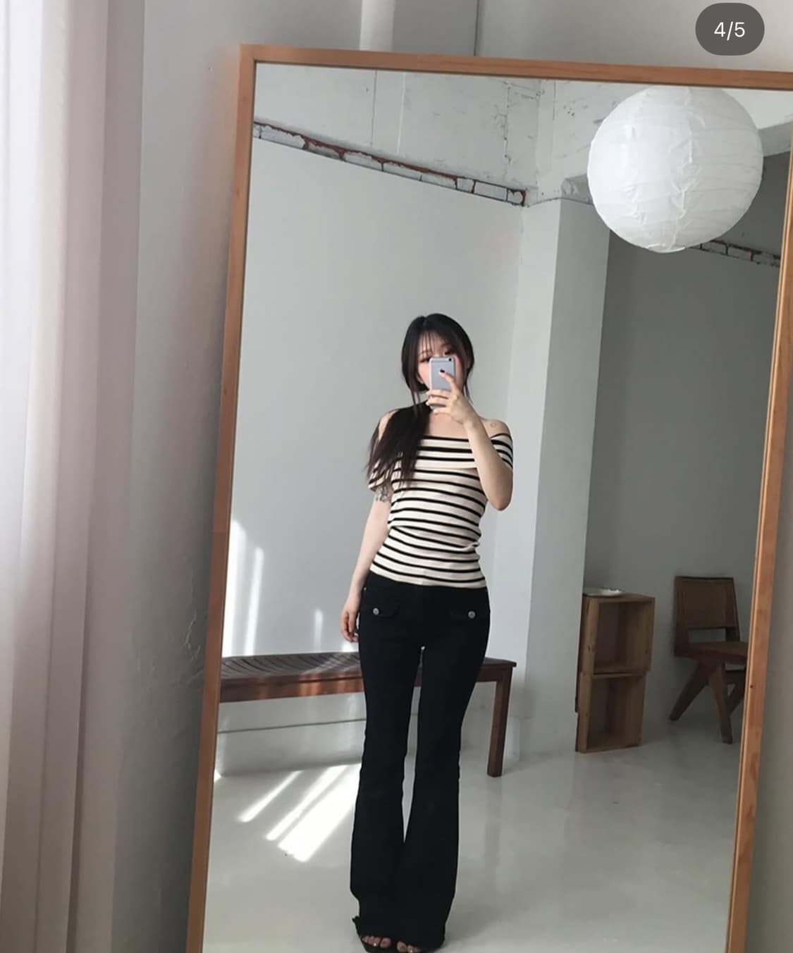 아워캐비넷 버튼 부츠컷 팬츠 s 상품이미지1