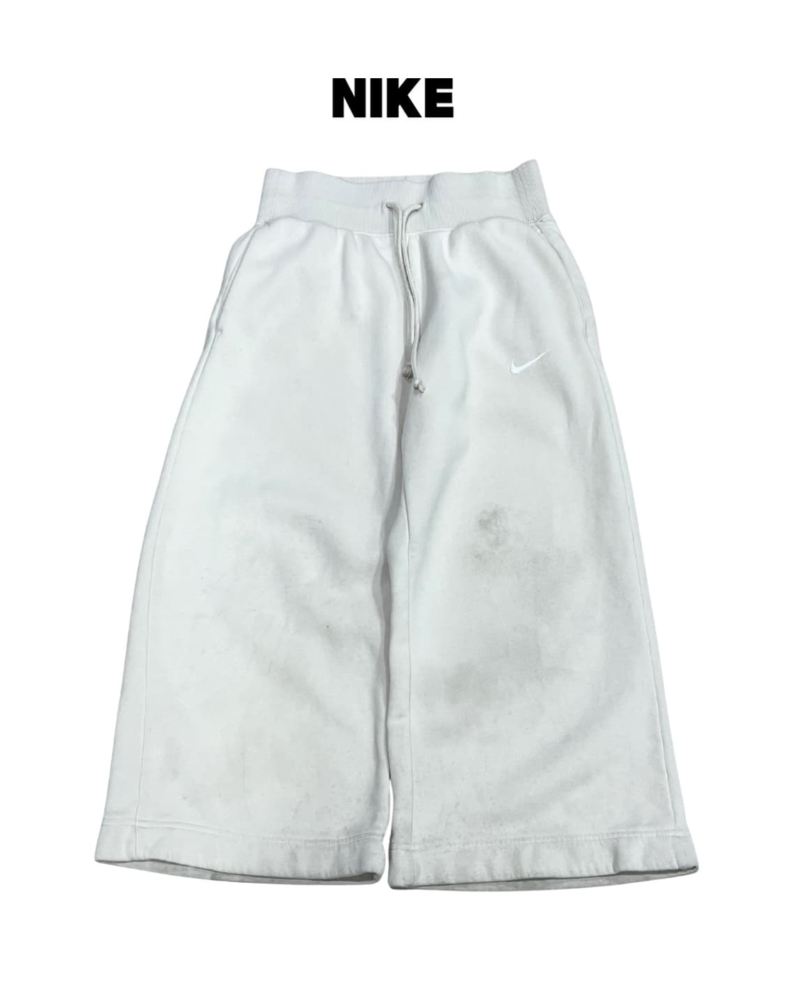 나이키 우먼스 피닉스 플리스 하이웨이스트 크롭 팬츠 아이보리 상품이미지1