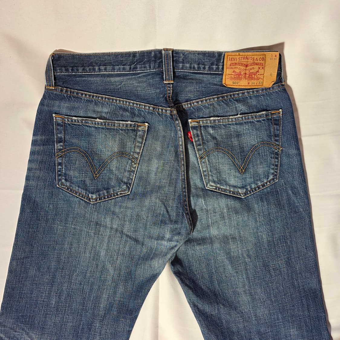 [W34L33]리바이스 501 빈티지 워싱 데님팬츠 상품이미지7