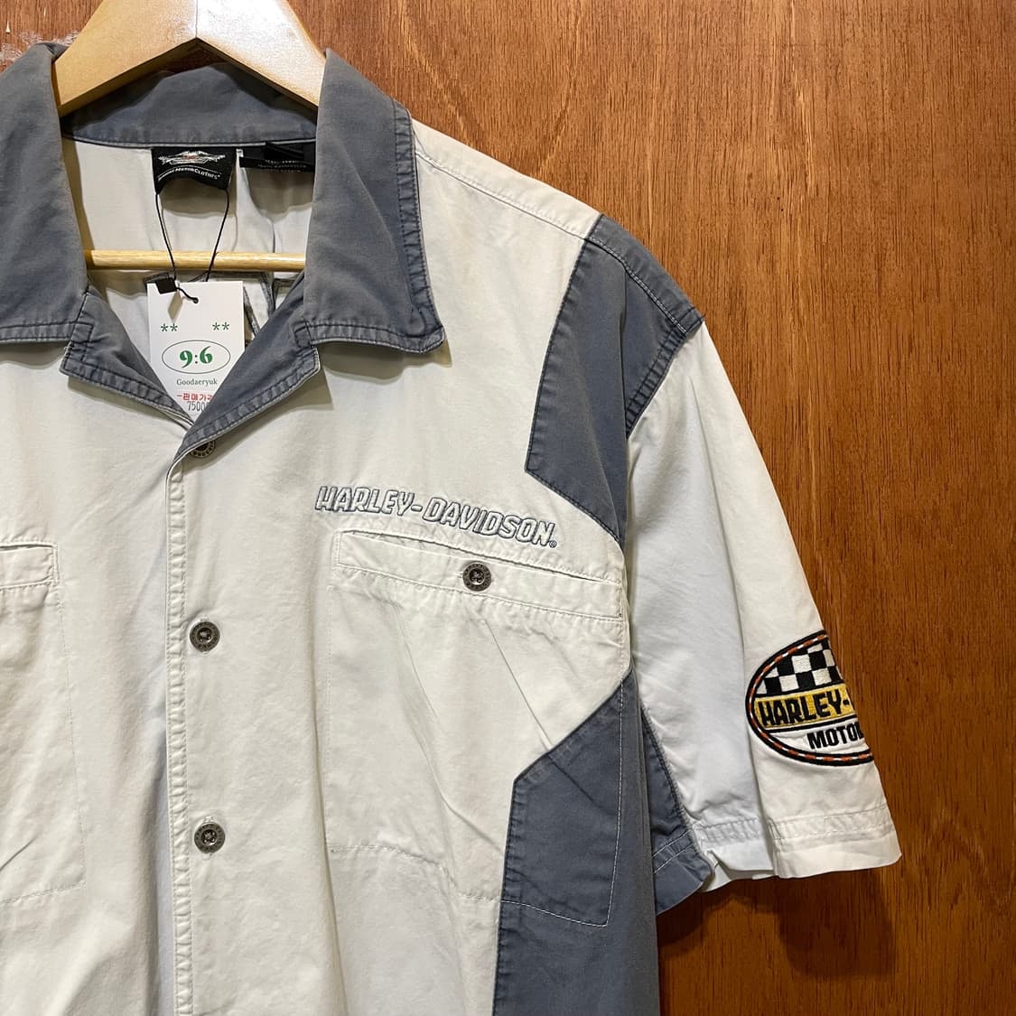 (XL) Harley Davidson 할리 자수 반팔 셔츠 상품이미지3