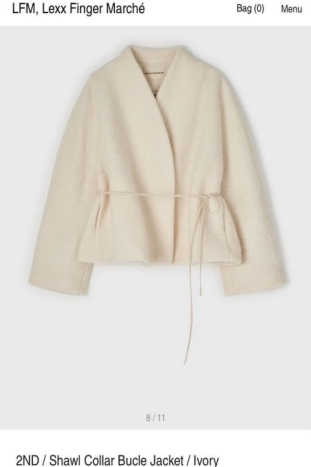 LFM 부클자켓 아이보리 새상품 상품이미지2