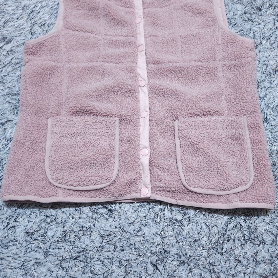 팬텀골프)90 여자 분홍 뽀글이조끼 방풍조끼 / 왕눈이샵 상품이미지4