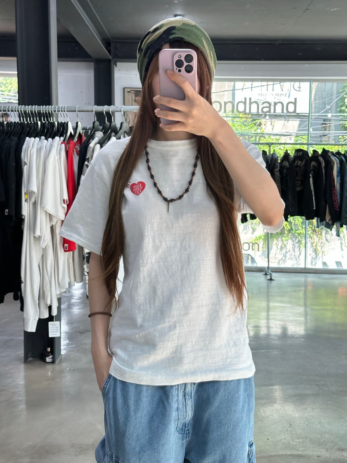휴먼메이드 x 걸스돈크라이 로고 프린팅 반팔티셔츠 상품이미지3