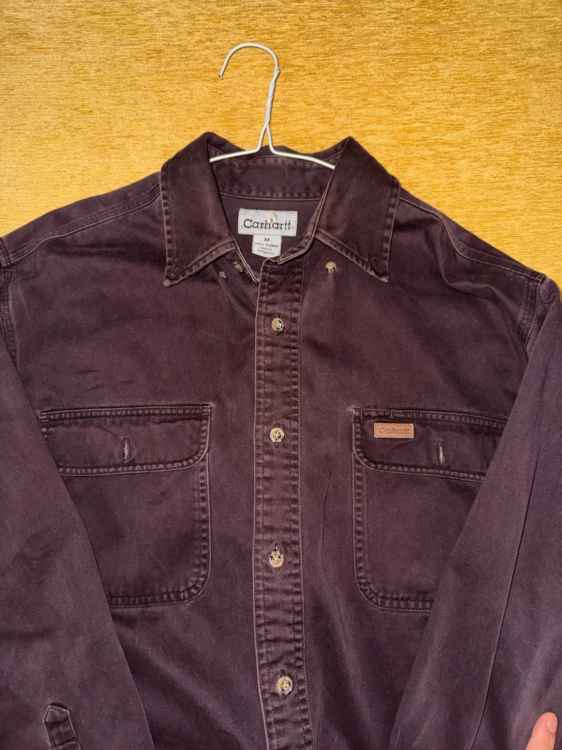 칼하트 버건디 워크셔츠 M 상품이미지2