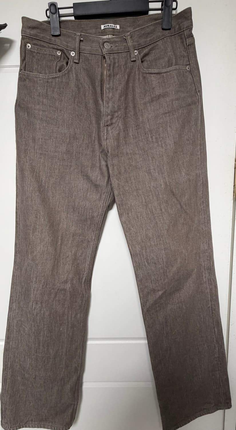 마지막가격 하드 트위스트 브라운 데님 5P 팬츠 모카 브라운 - 23AW 상품이미지2