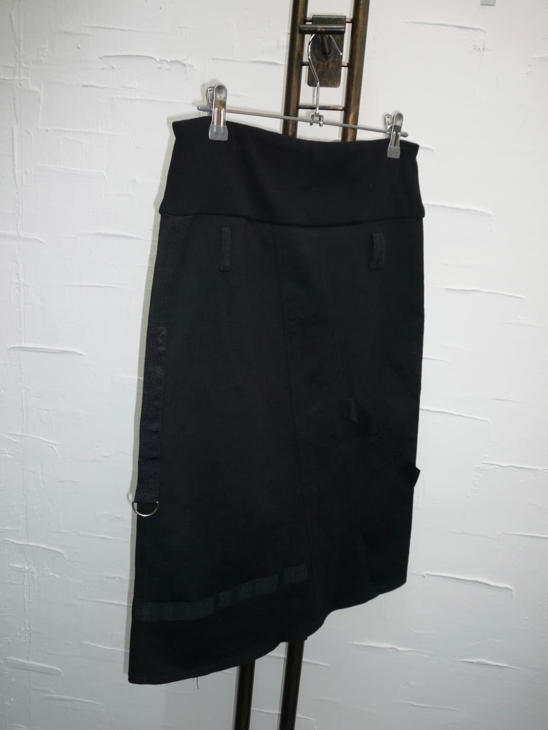 black asymmetrical midi skirt 상품이미지6