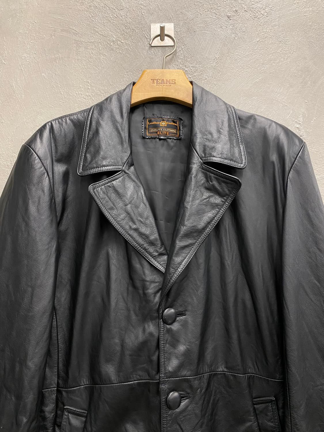 [XL] 90s Vintage 빈티지 소가죽 레더 코트 상품이미지2