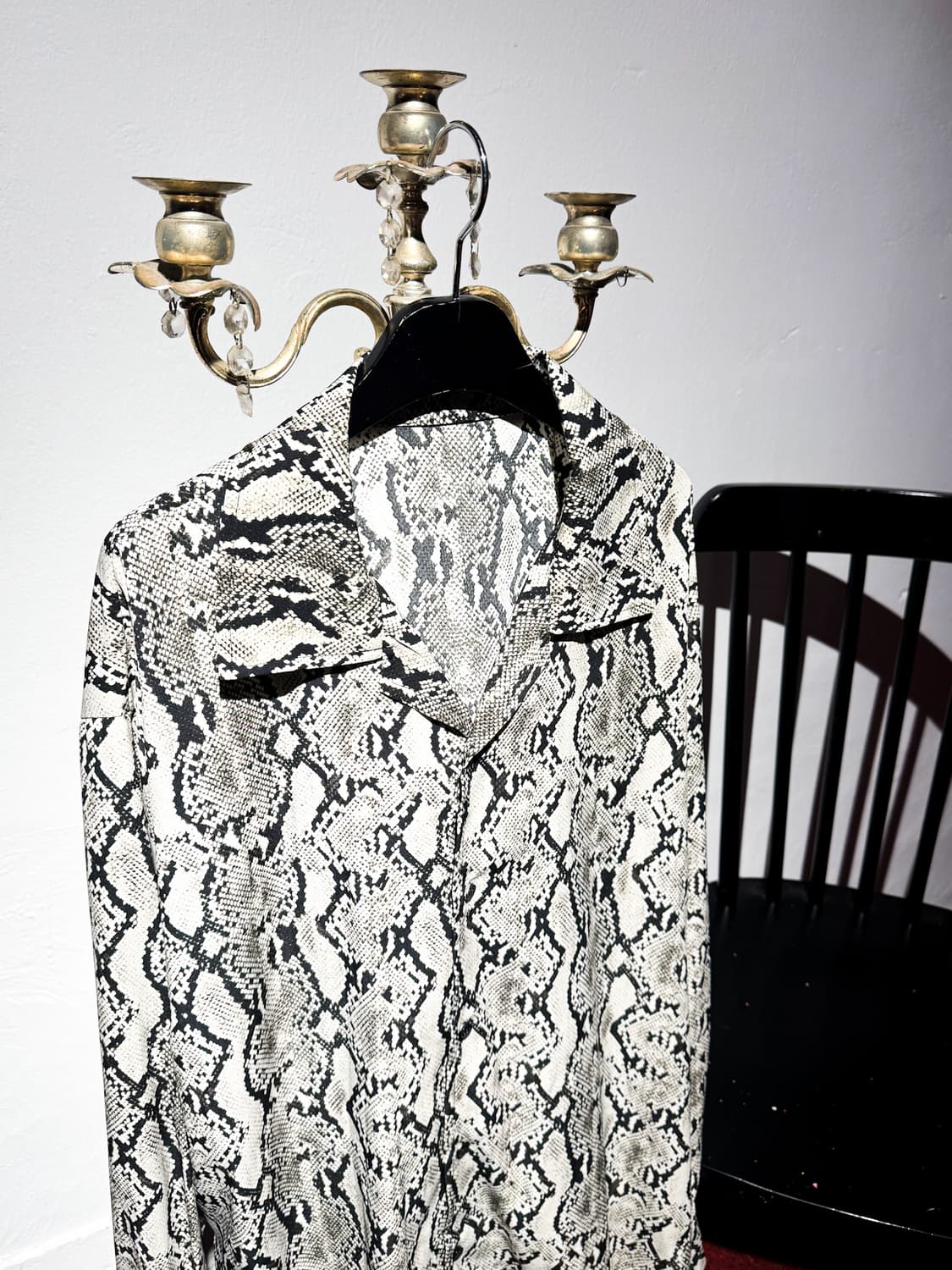 Python Pattern Oversized Shirt 상품이미지2