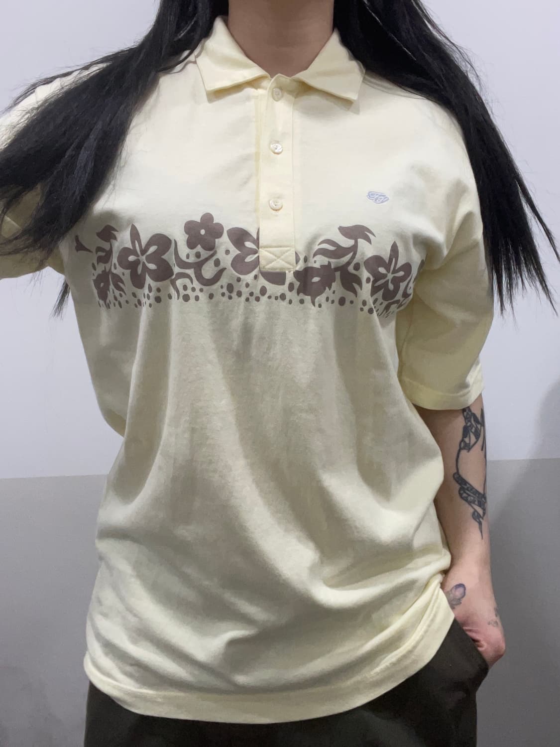 Jpn 빈티지 플로럴 하와이안 pk 반팔티셔츠 상품이미지1