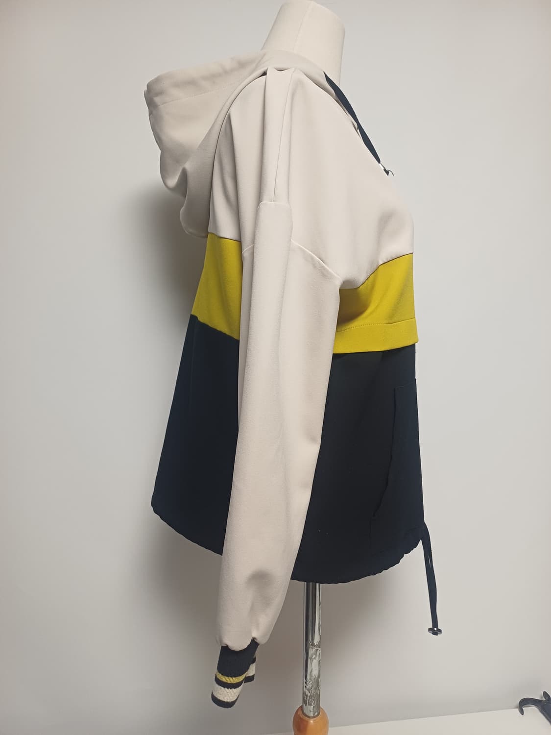 [XS] 자라(ZARA) 컬러 블록 하프 집업 루즈핏 후디 상품이미지2