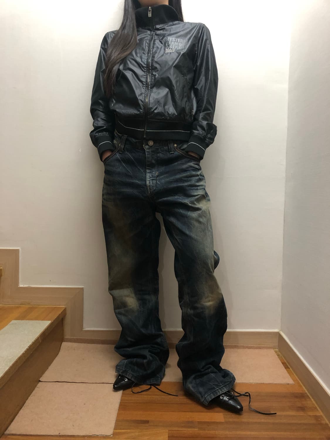 빈티지 에비수 데님 워싱 팬츠 상품이미지4