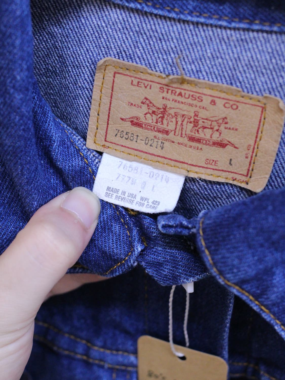 80s USA MADE Levi’s 76581-0214  상품이미지2