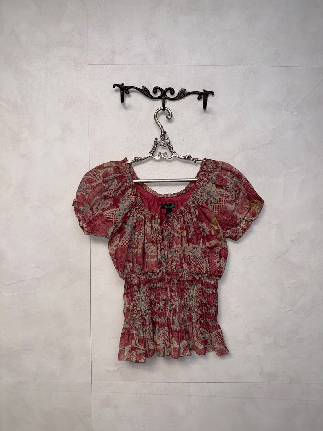 Ralph Lauren cherry pink bohemian 오프숄더 상품이미지4