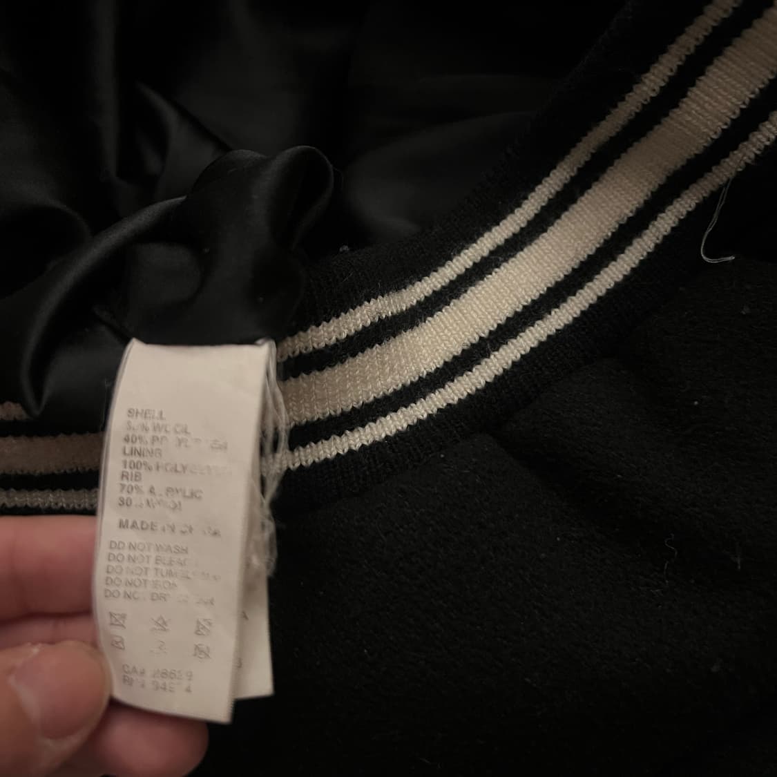 스투시 x 꼼데가르송 바시티 자켓 상품이미지6