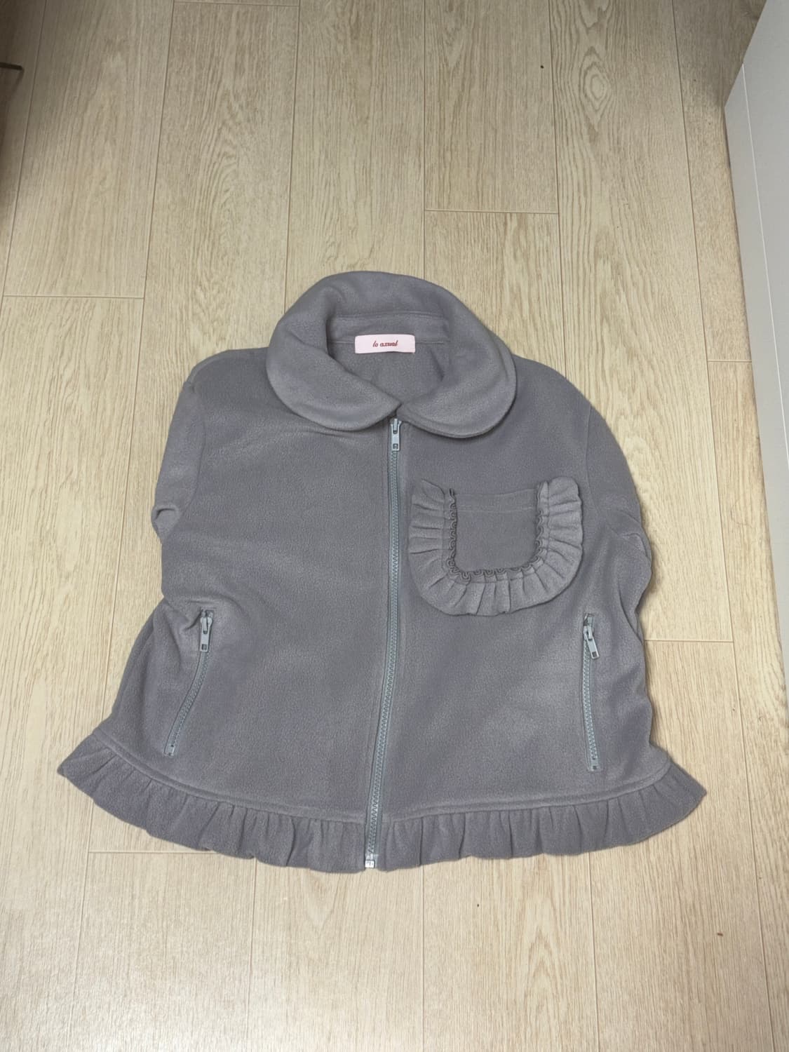 loaxual 프릴포켓자켓 그레이 상품이미지2