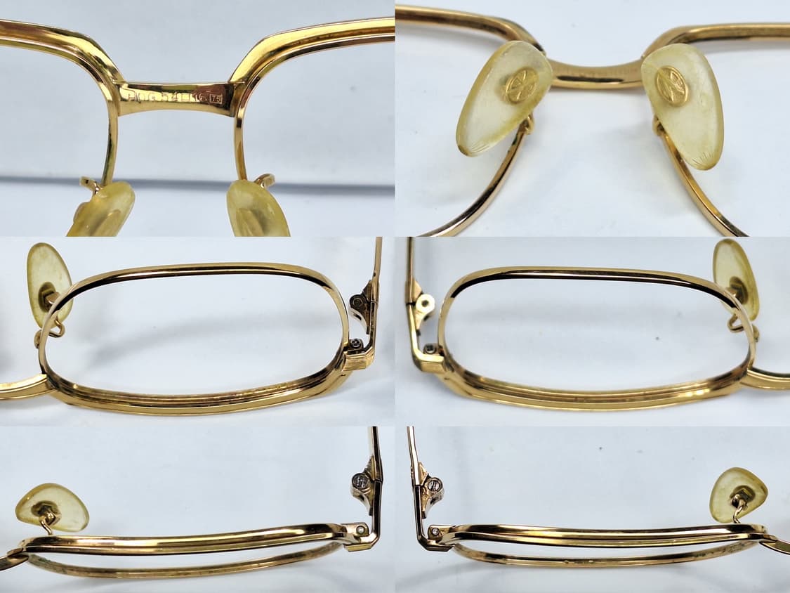 90s 일본 빈티지/호야 G 09119 금도금 HDG 18K 안경테 상품이미지7