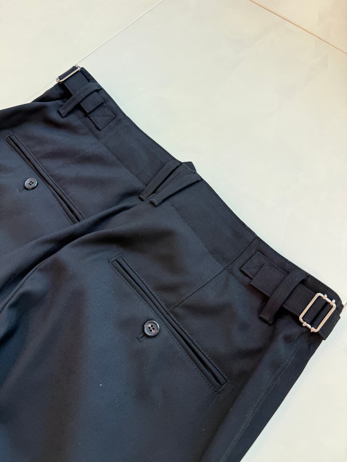 인더로우 스트럭쳐드 슬랙스 블랙 2(32-33) 상품이미지9