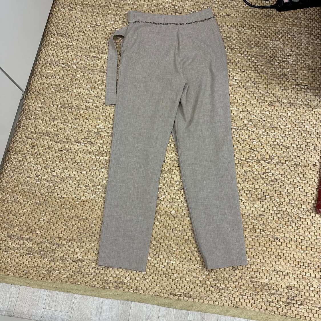 S 앤더슨벨 엠마 랩 테이퍼드 팬츠 apa377w 베이지 슬랙스 바지 상품이미지7