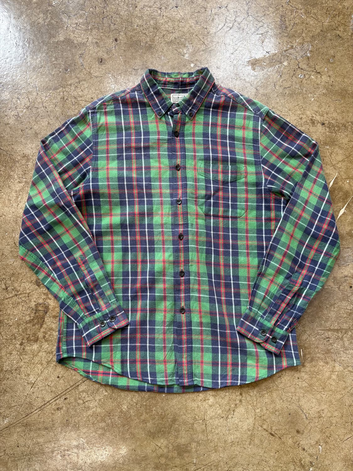 엘엘빈 빈티지 플란넬 체크 셔츠 상품이미지1