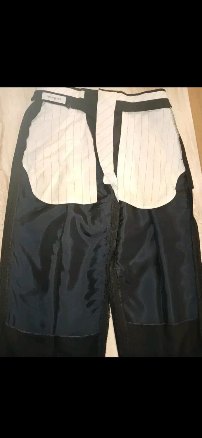 YSL rive gauche WIDE DRAPES WOOL TROUSER 상품이미지9